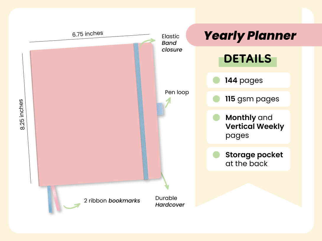 Travel  - A5 wide yearly planner