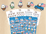 4th of July Sticker Set