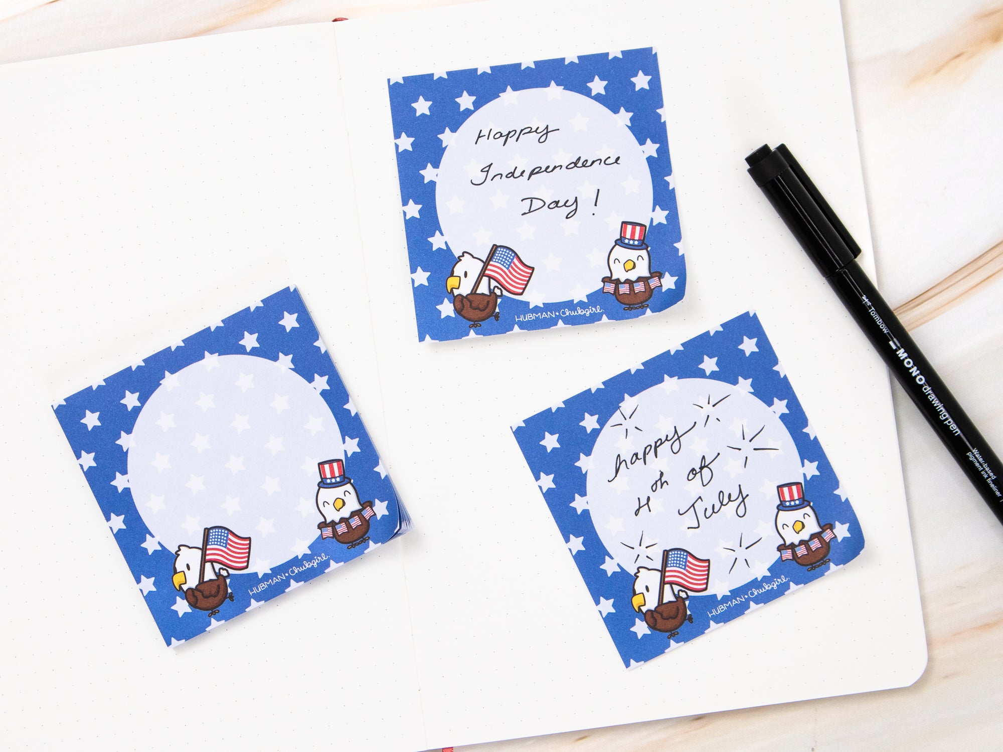 4th of July Sticky Note Pad