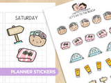 Beach Time Sticker Set