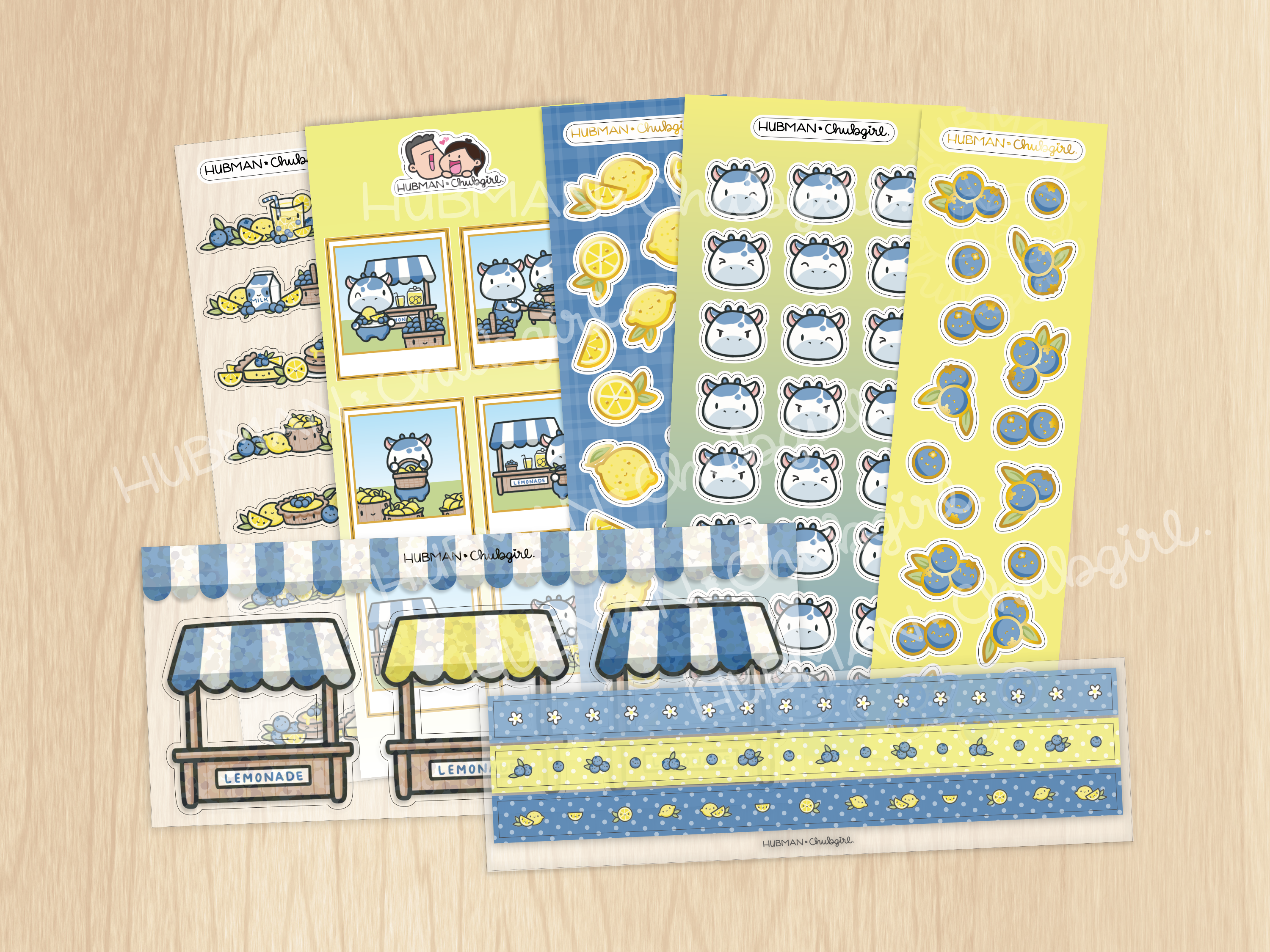 Blueberry Lemonade Variety Sticker Pack