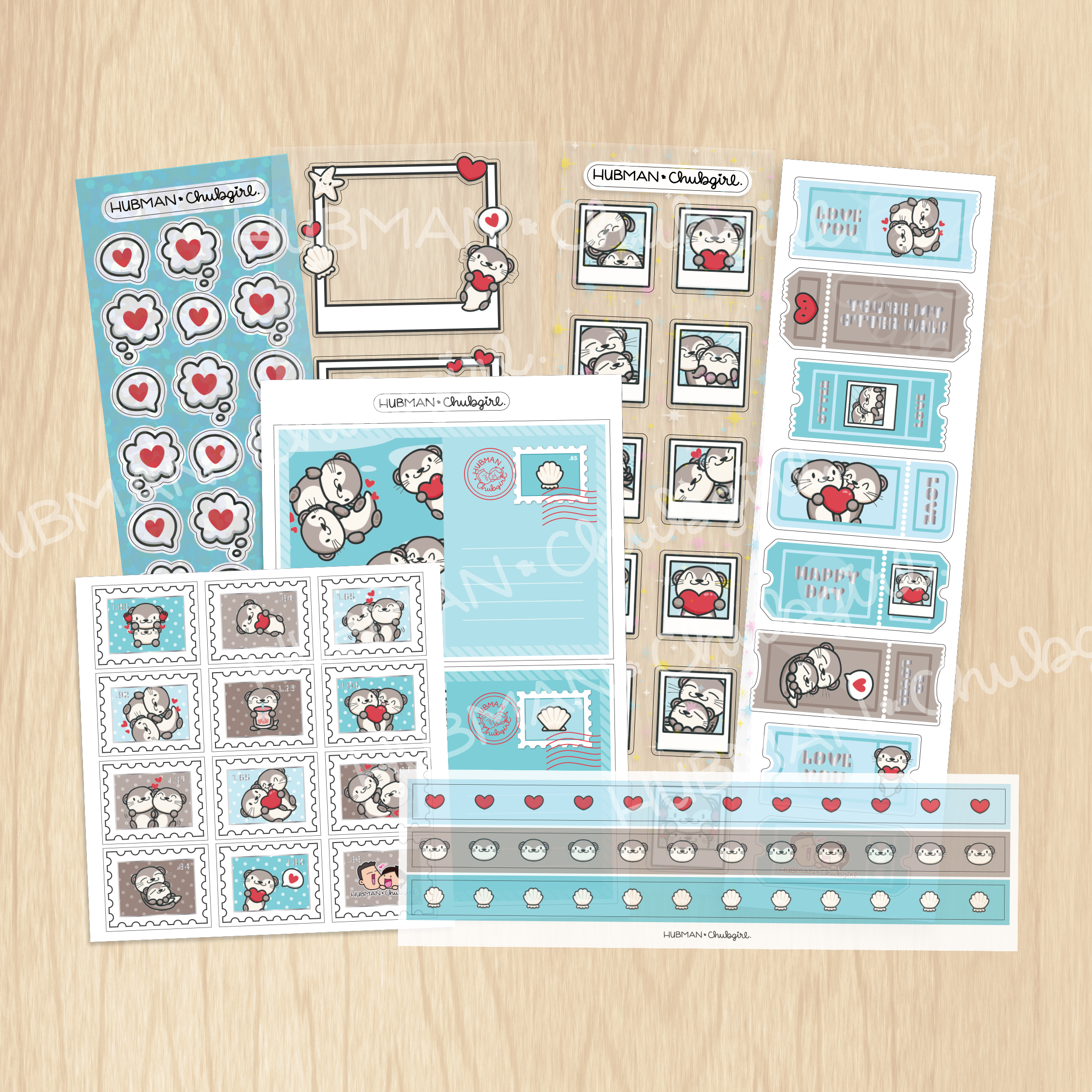 My Otter Half Variety Sticker Pack