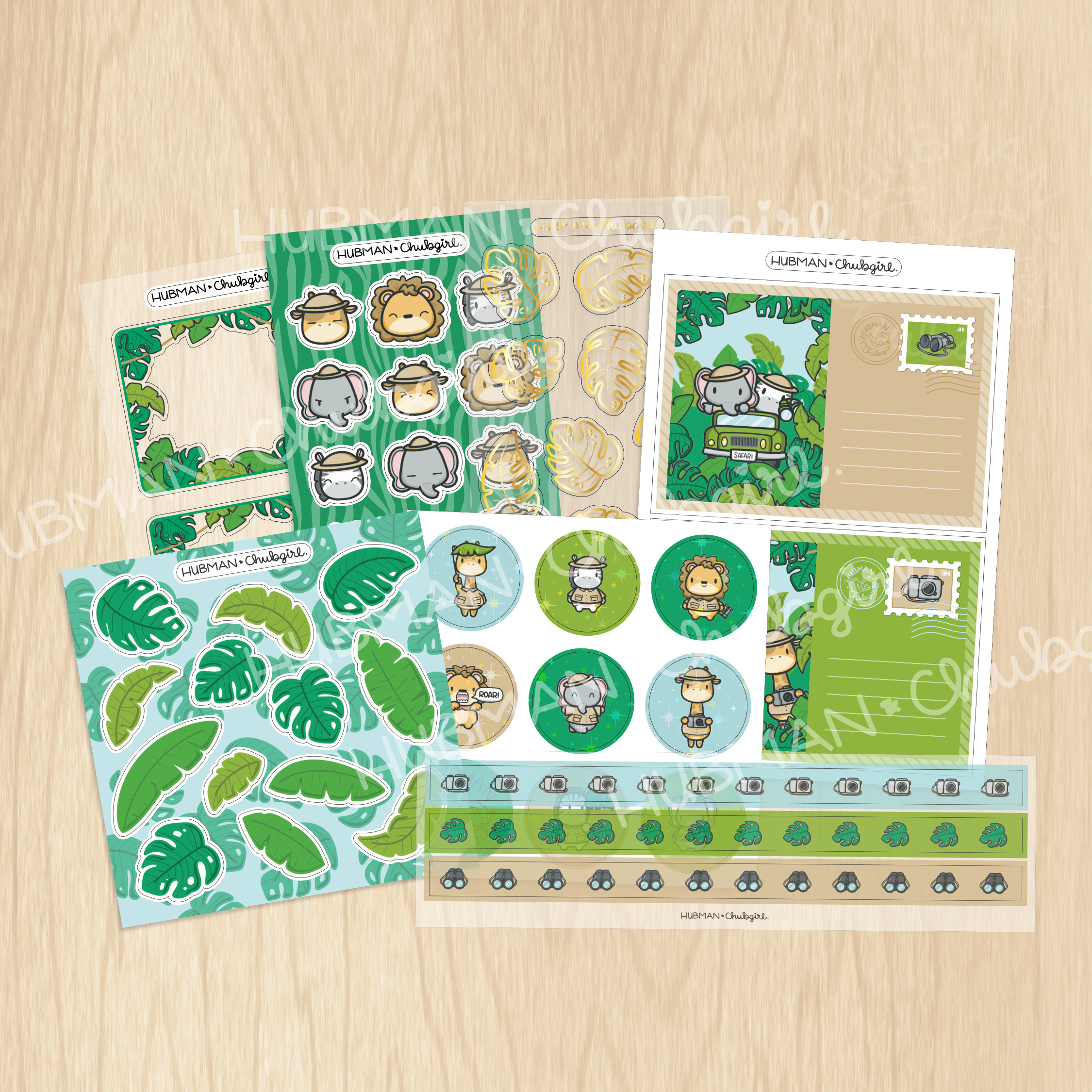 Safari Adventure Variety Sticker Pack
