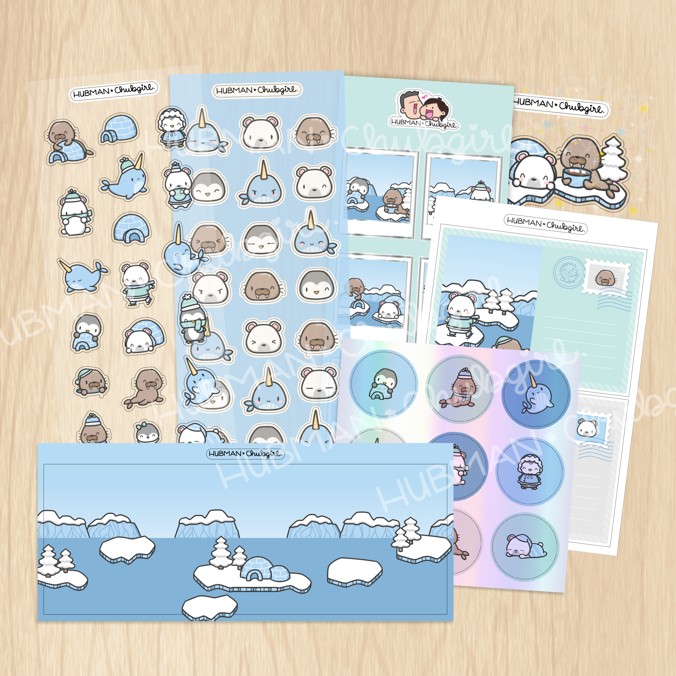 Arctic Winter Variety Sticker Pack