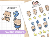 Brown Fox Stuffie Planner Stickers
