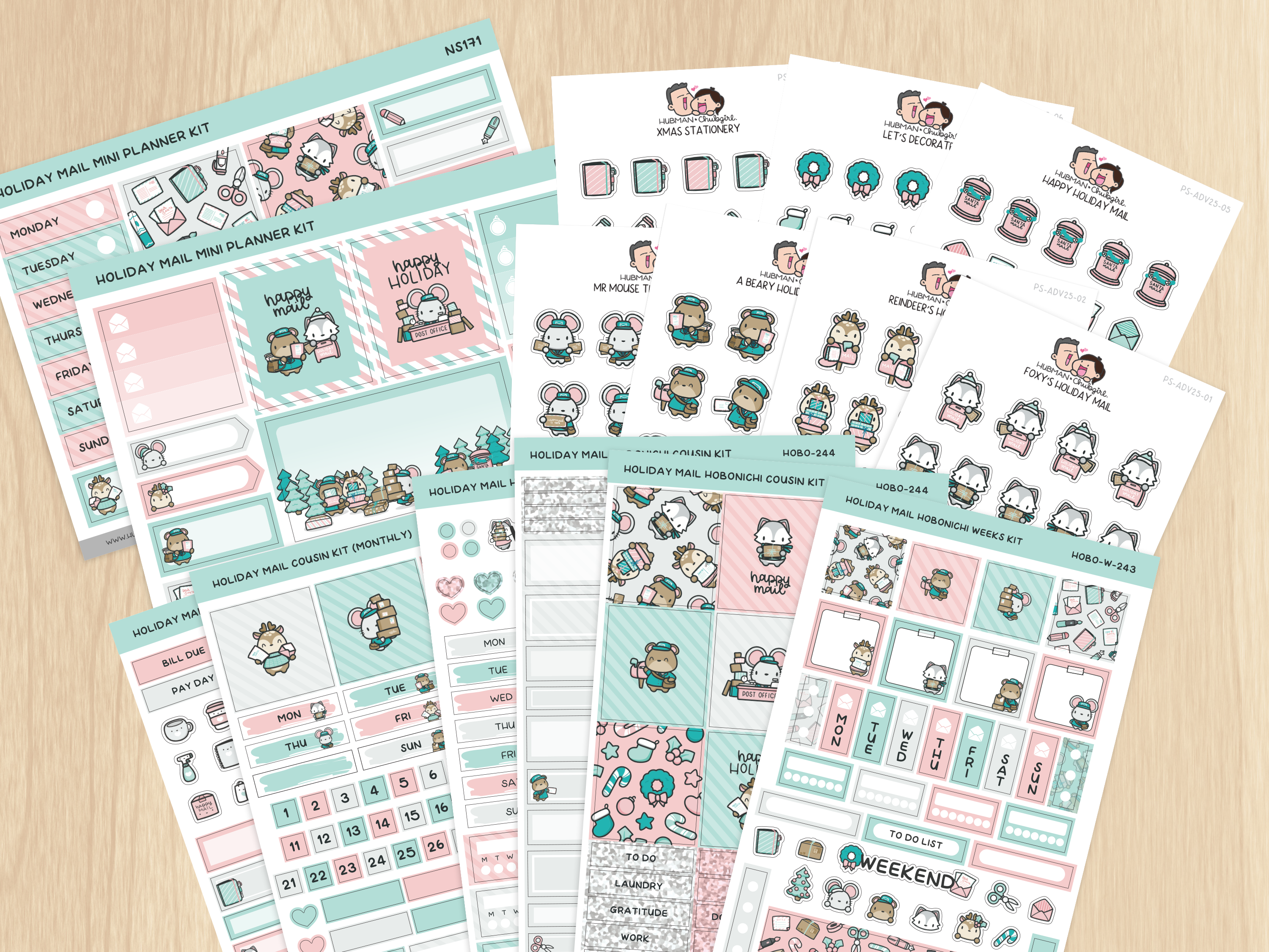 (Pre-order) Holiday Happy Mail Add-On Sticker Set