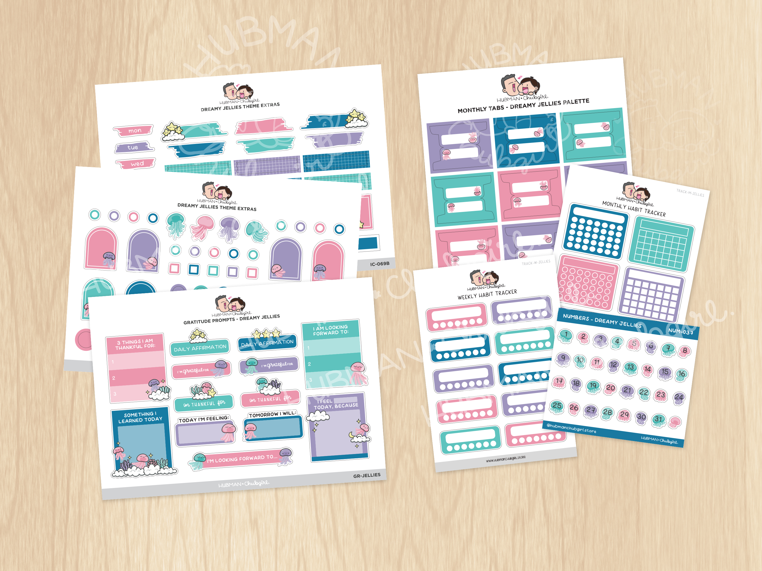 Dreamy Jellies Journaling Add on