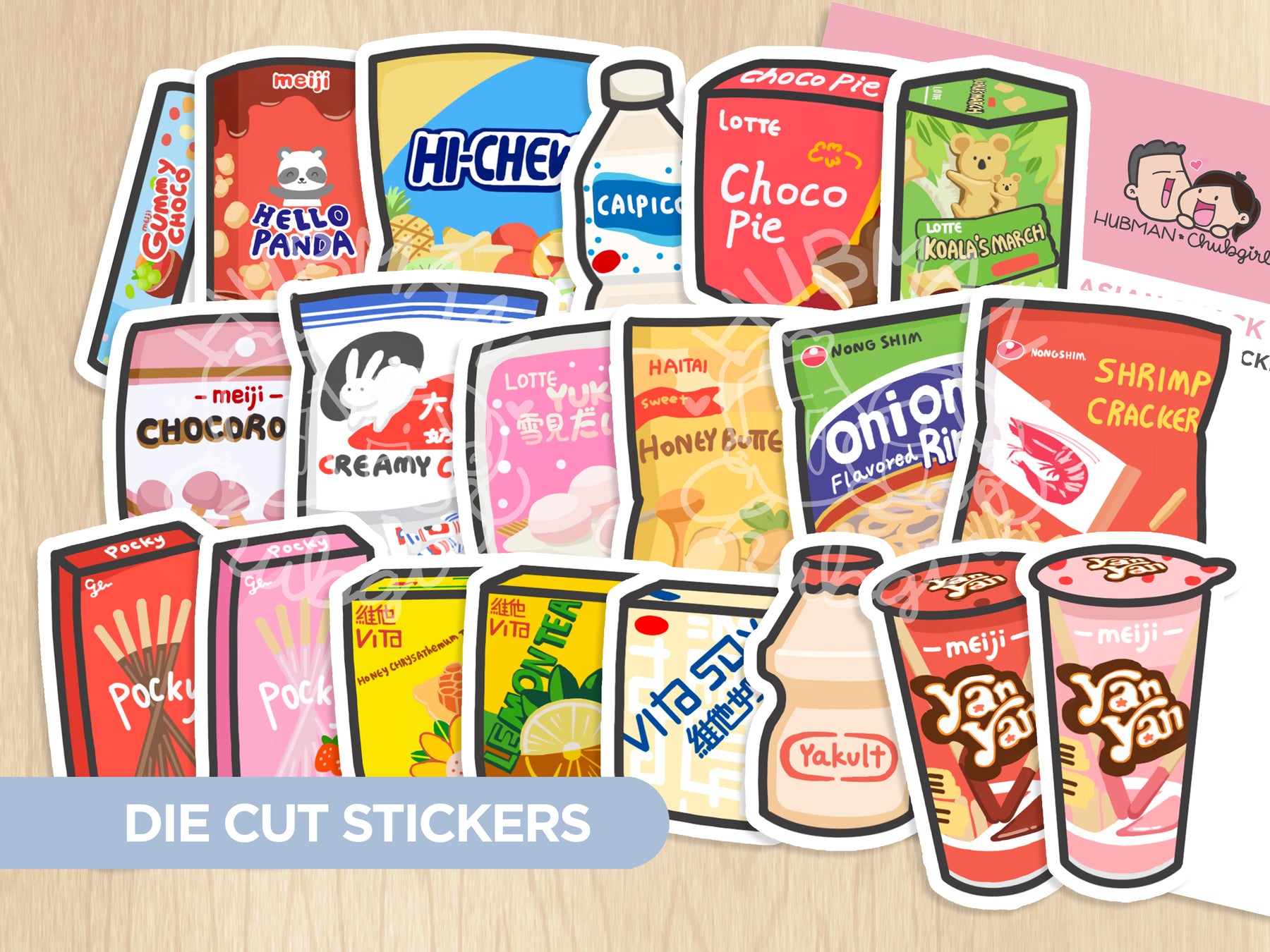 Snack Sticker Singular Snacks Collection – Hubman and Chubgirl