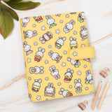 Vegan Leather Binder/Planner - Cute Bunnies
