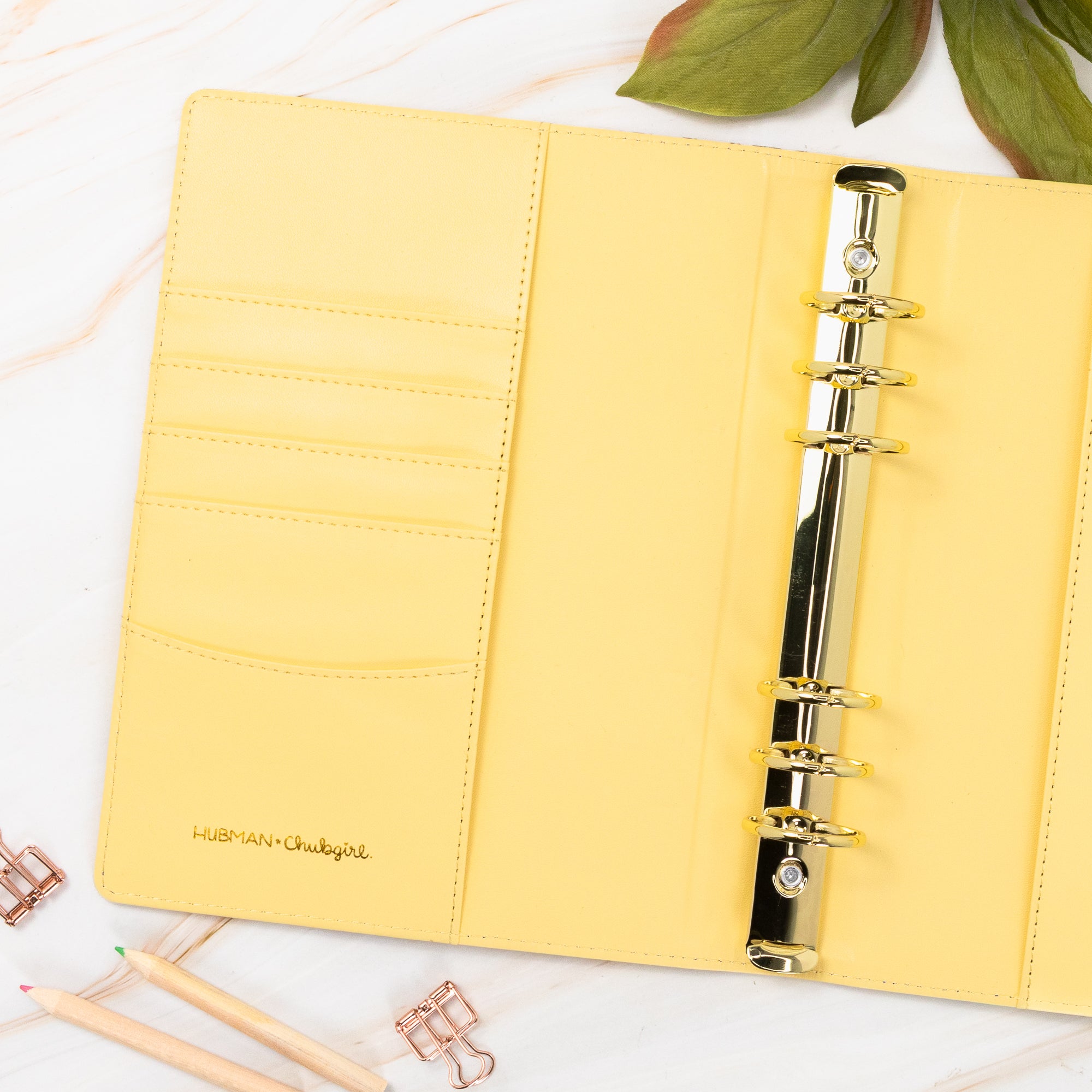 Vegan Leather Binder/Planner - Cute Bunnies