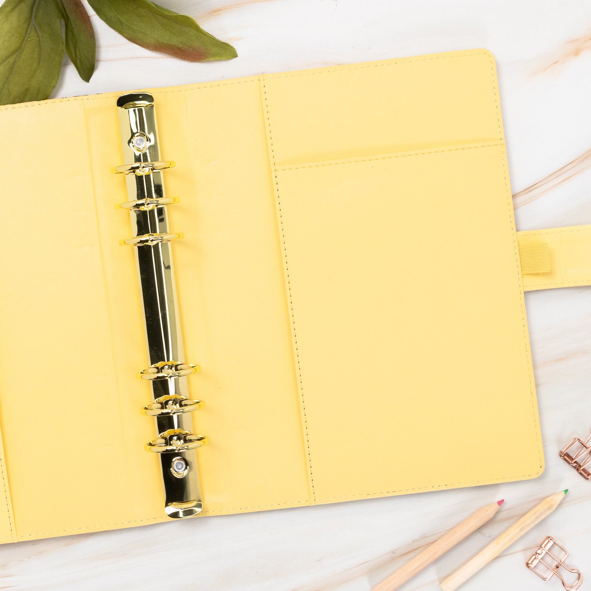 Vegan Leather Binder/Planner - Cute Bunnies