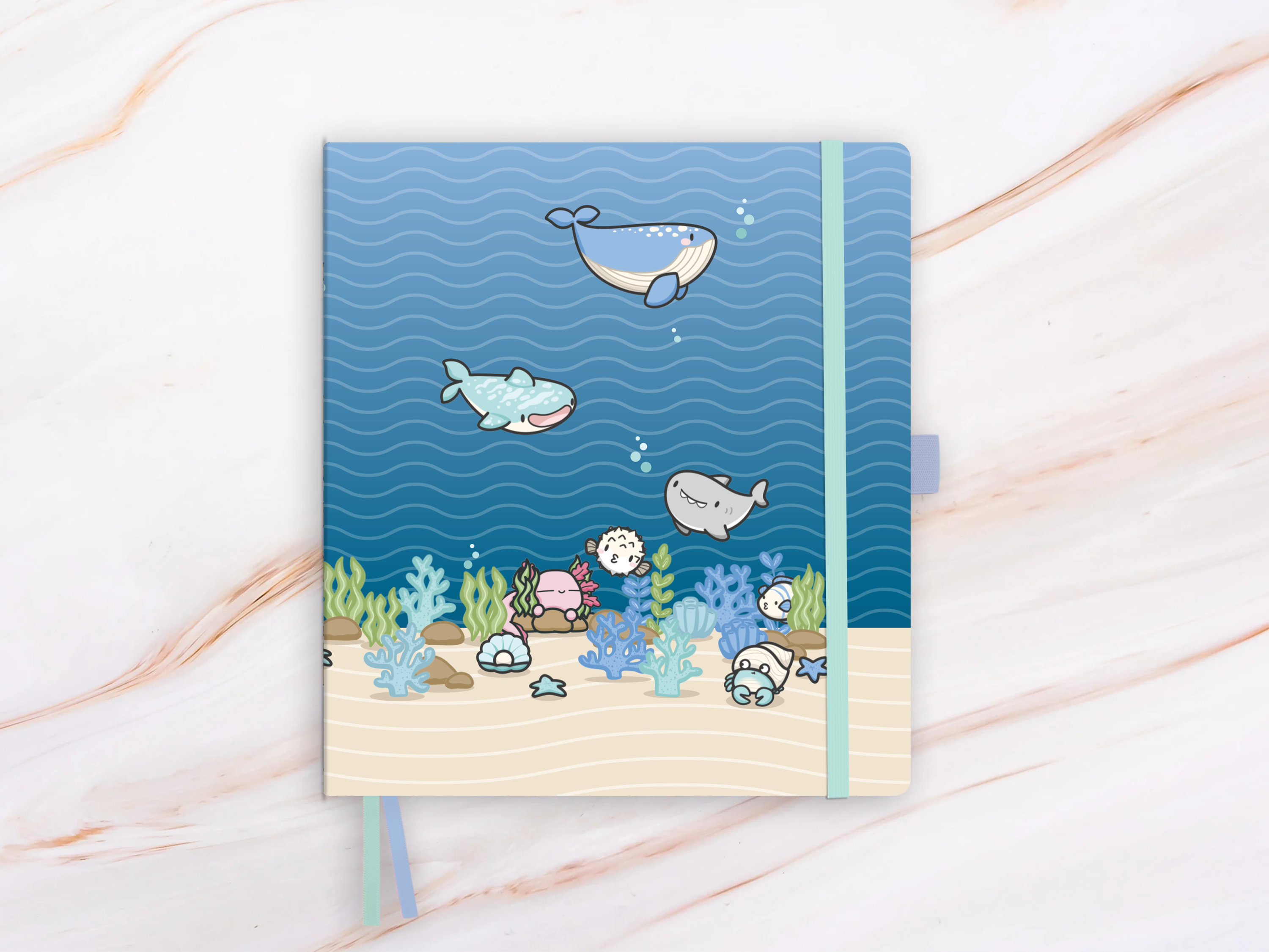 Deep Blue Sea - A5 wide yearly planner