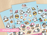 Beach Birds Sticker Sheets (Set of 3)