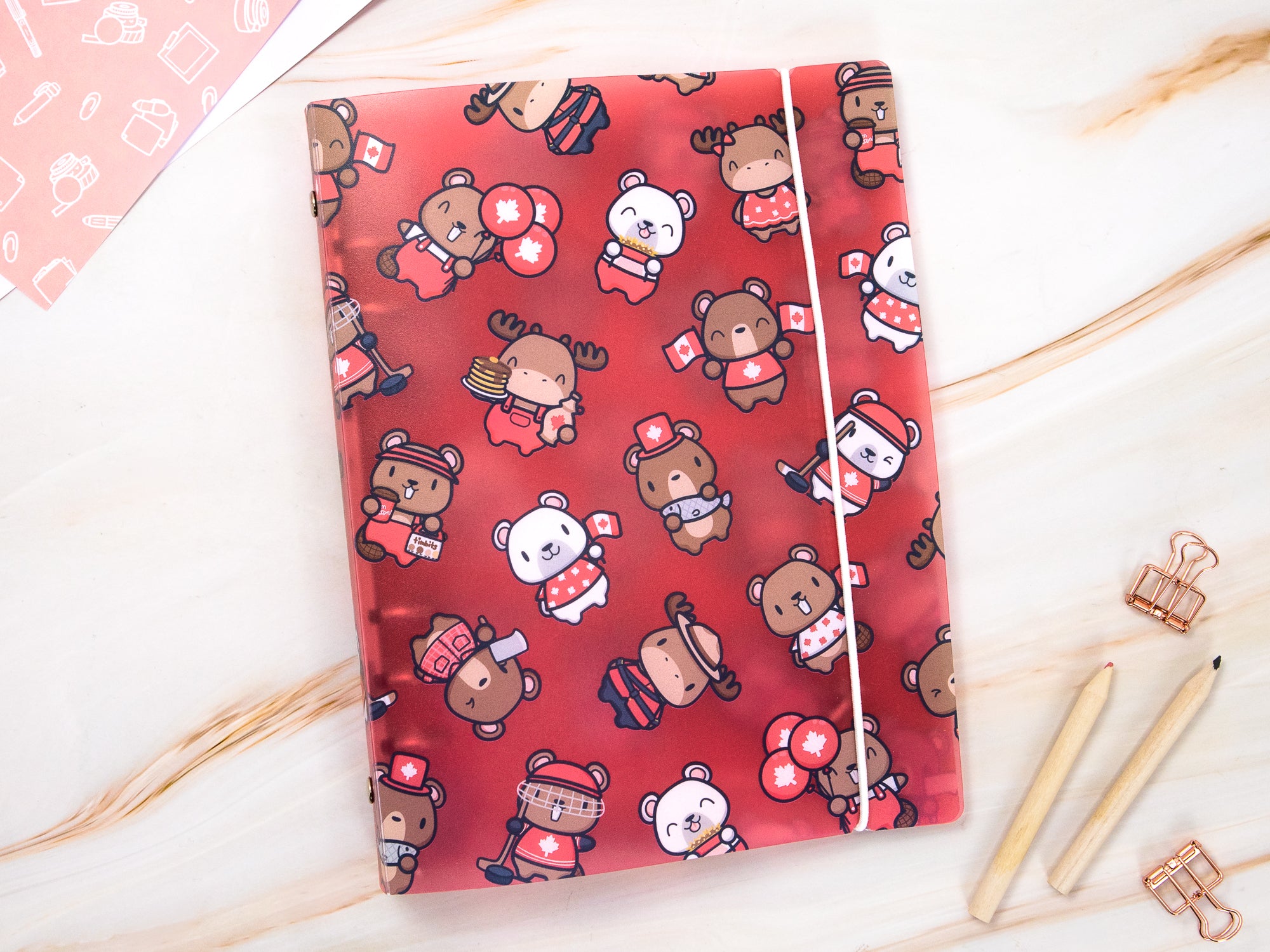 Sticker Storage Binder - Canada Day Theme (S Size)