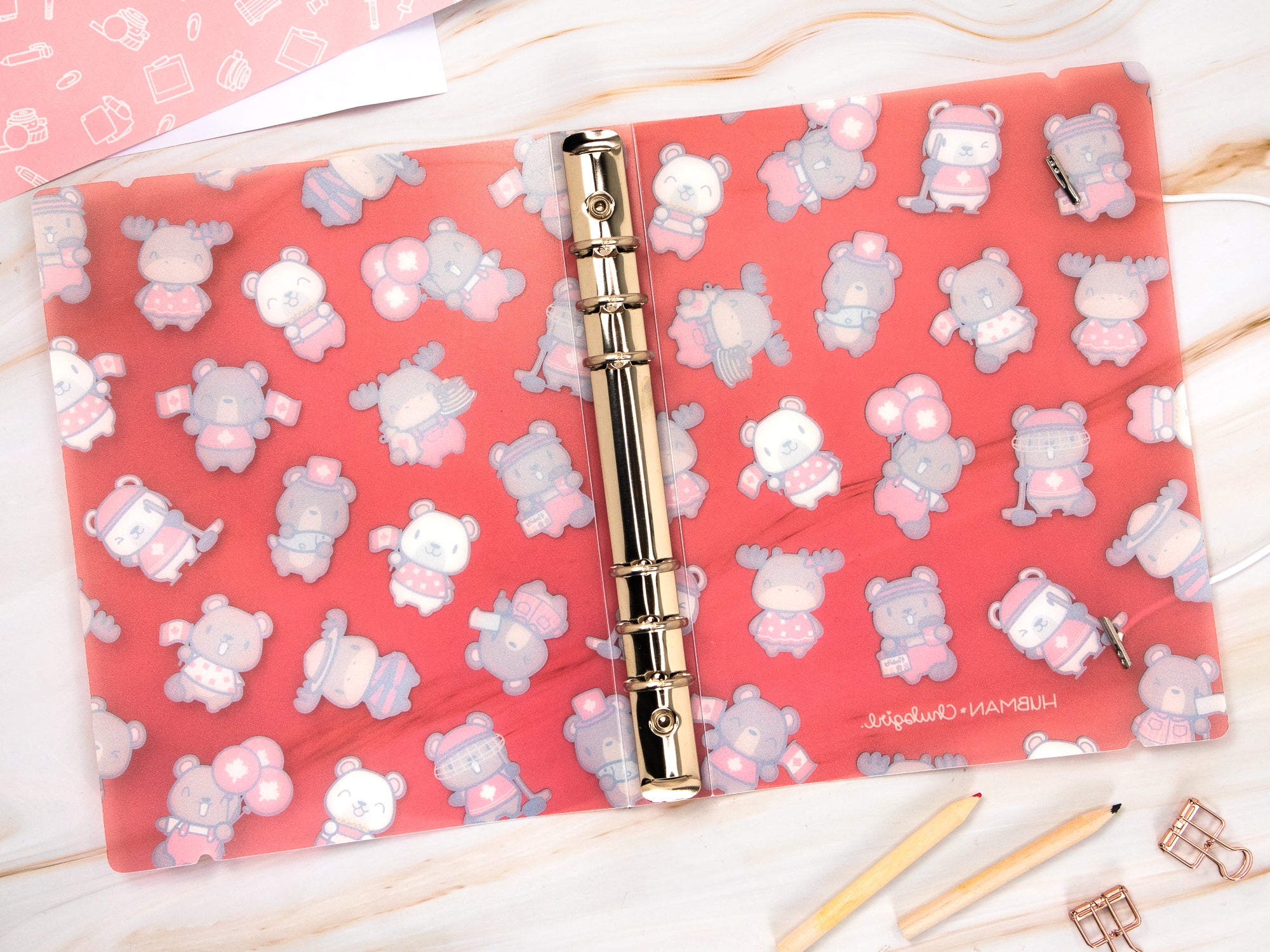 Sticker Storage Binder - Canada Day Theme (S Size)