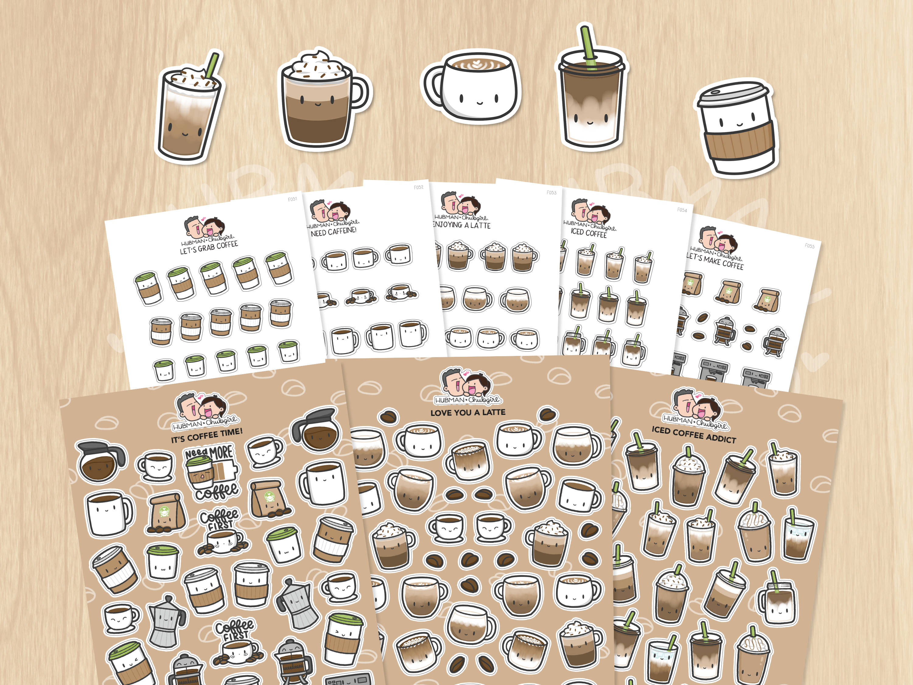 Coffee Lovers Sticker Set