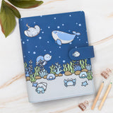 Vegan Leather Binder/Planner - Sea Friends