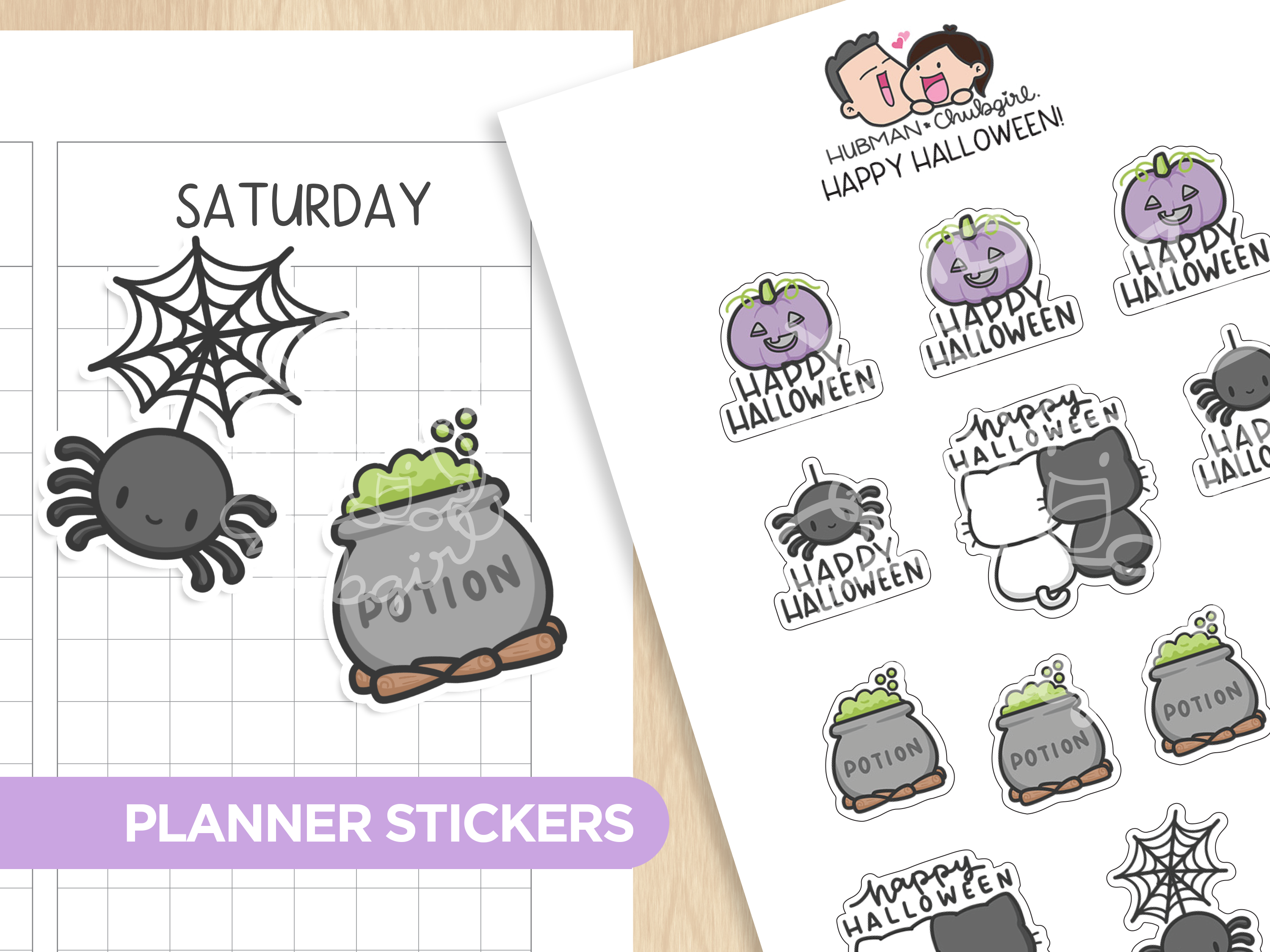 Happy Halloween Planner Stickers