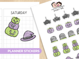 Spooky Time Planner Stickers