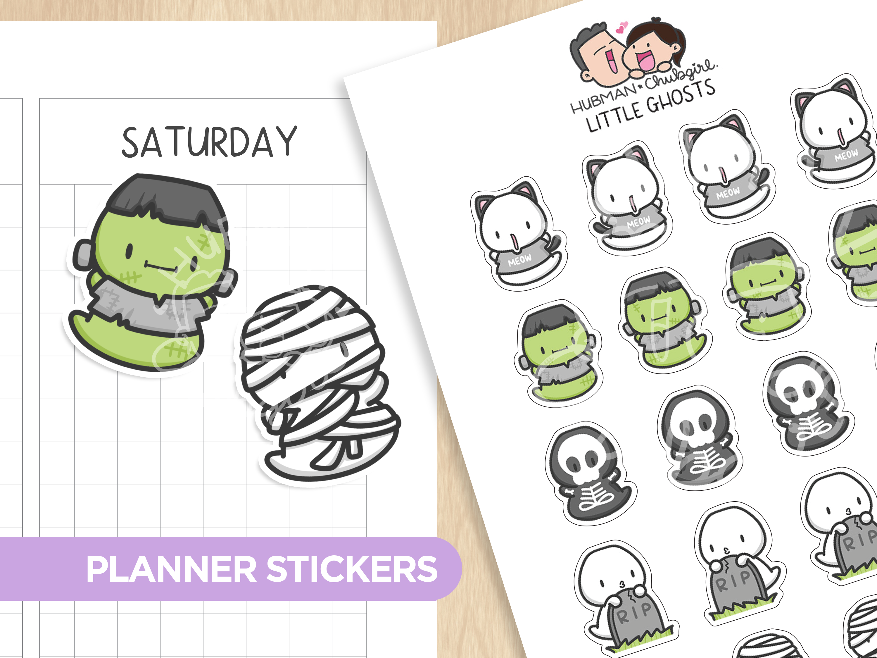 Little Ghosts Planner Stickers