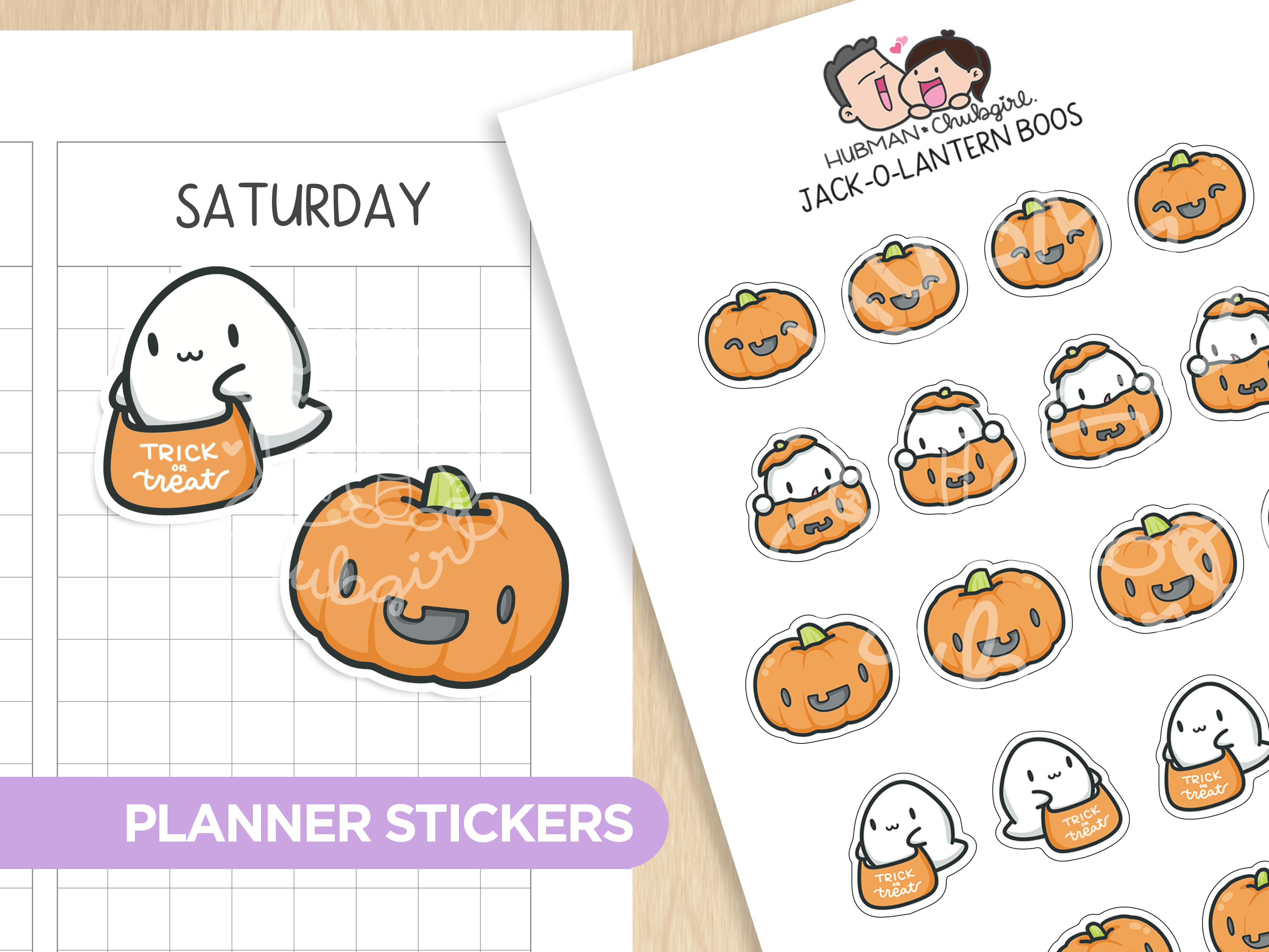 Spooky Boos Sticker Set