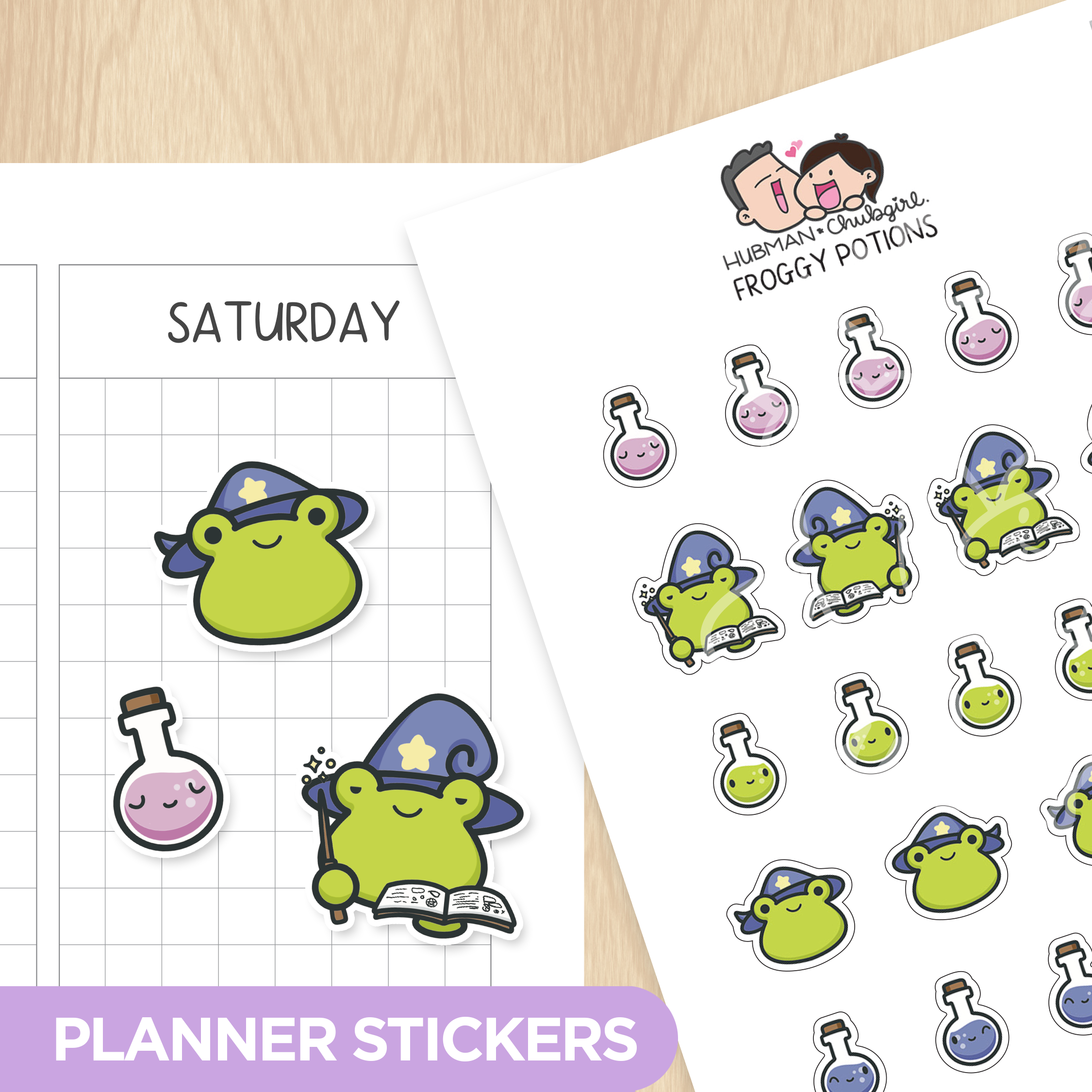 Froggy Potions Planner Stickers