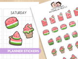 Watermelon Treats 2 Planner Stickers
