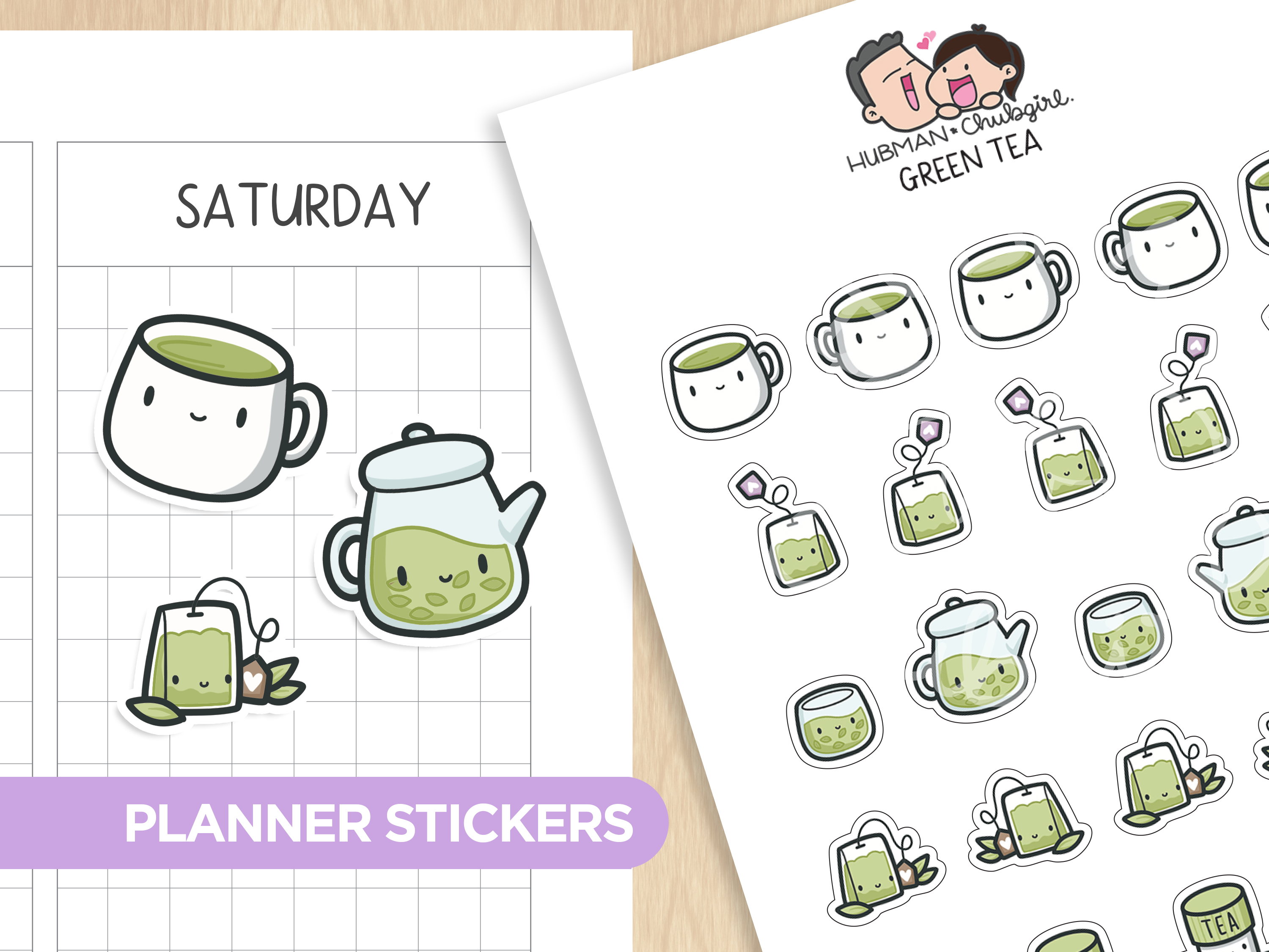 Tea Time Sticker Set