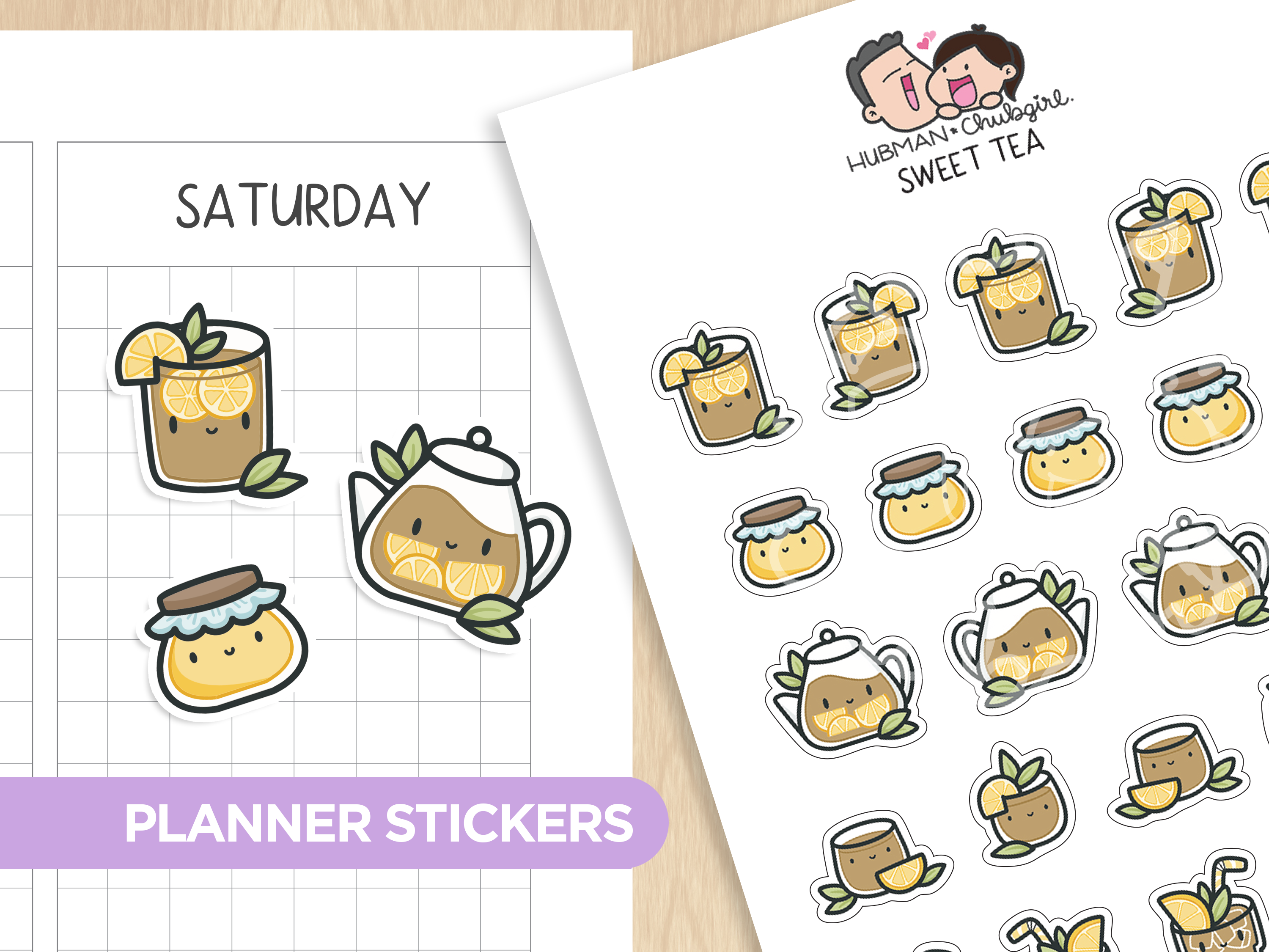 Sweet Tea Planner Stickers