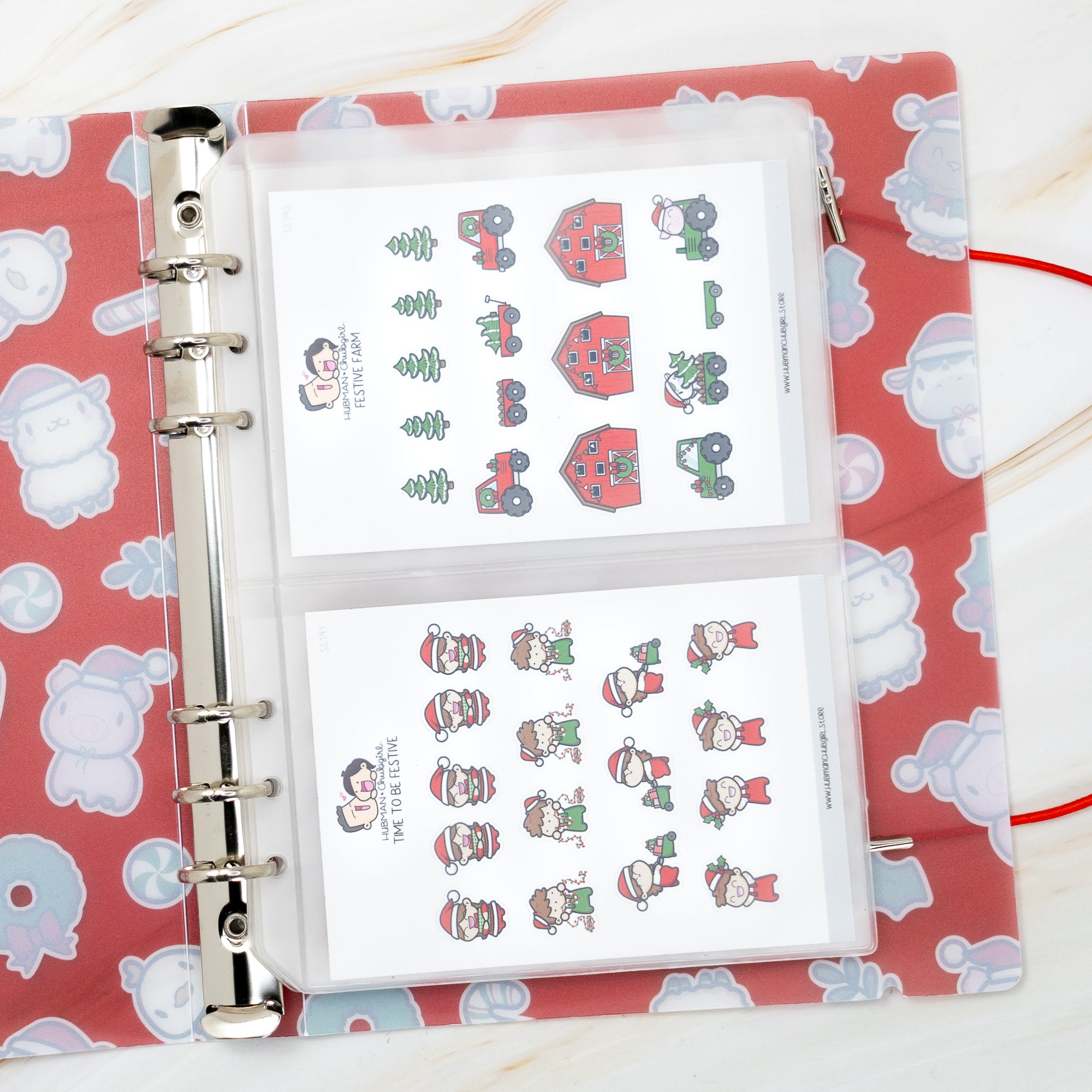 Sticker Storage Binder - Festive Farm (S Size)
