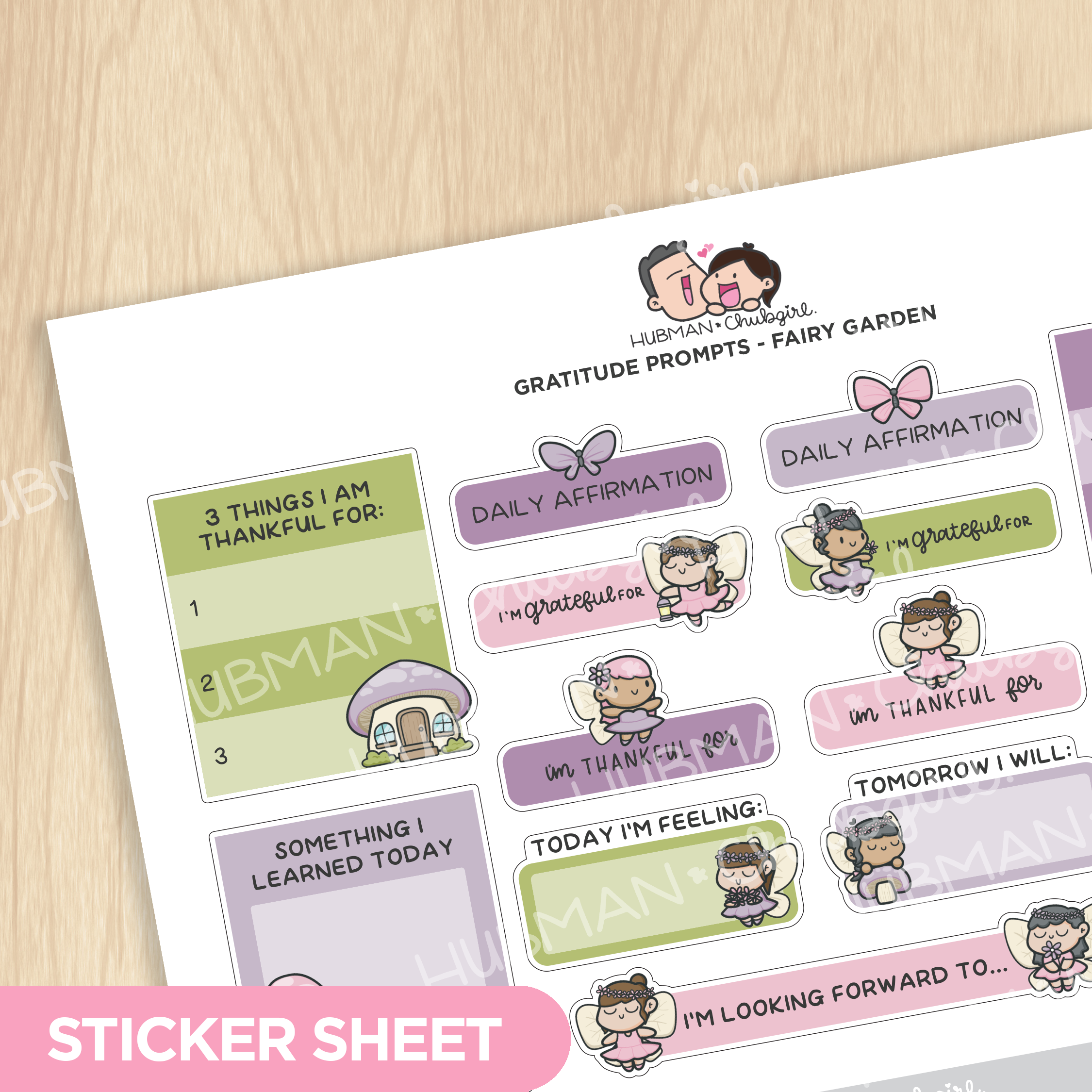 Fairy Garden Journaling Extras Sticker Set