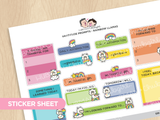 Rainbow Llamas Journaling Extras Sticker Set