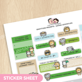 Safari Adventure Journaling Extras Sticker Set