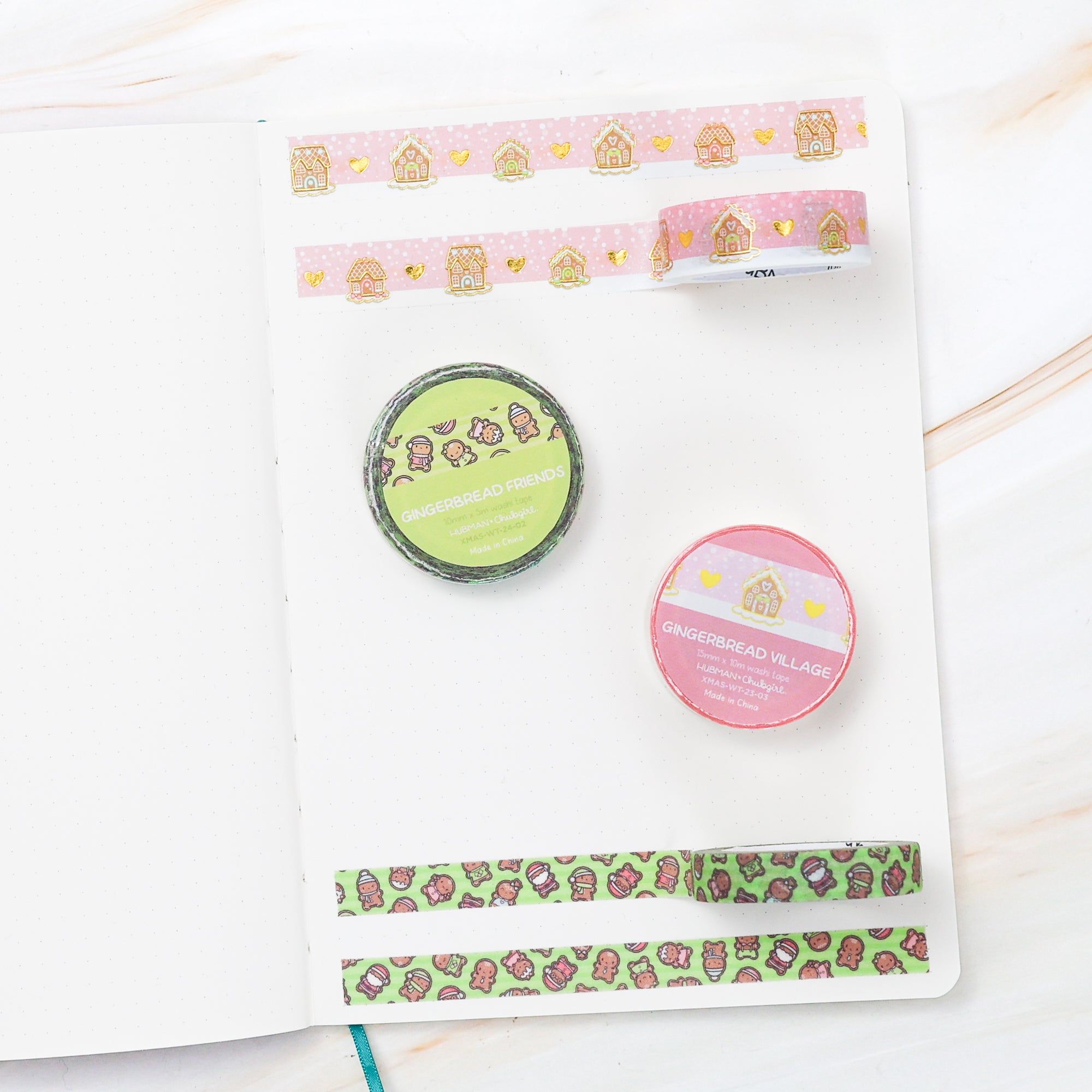 Gingerbread Washi Tapes (Set of 2)