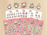 Xmas Gnomes Sticker Set