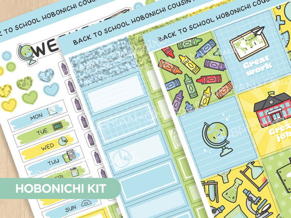 Academy  Hobonichi Cousin Weekly Sticker Kit