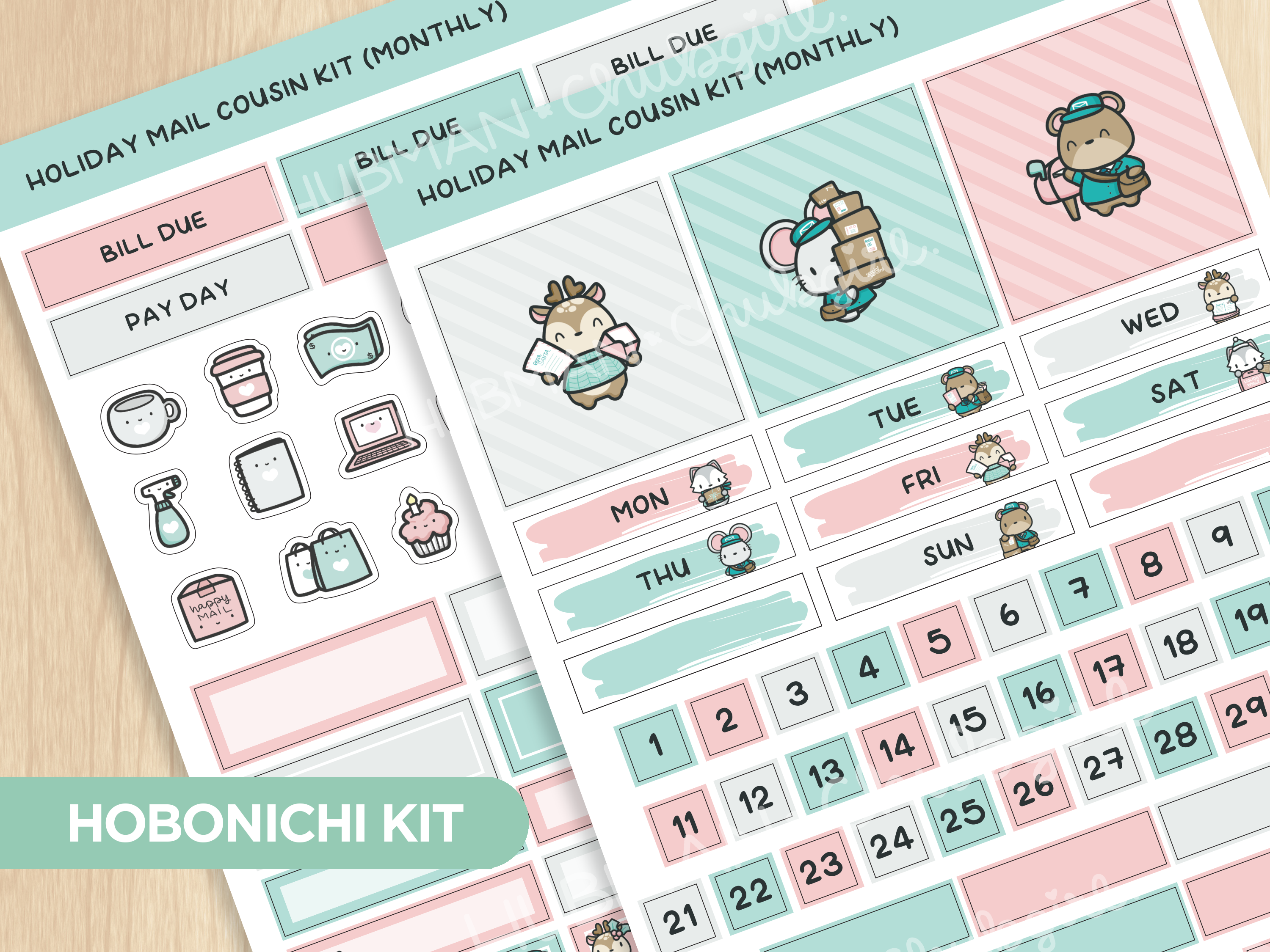 (Pre-order) Holiday Happy Mail Add-On Sticker Set