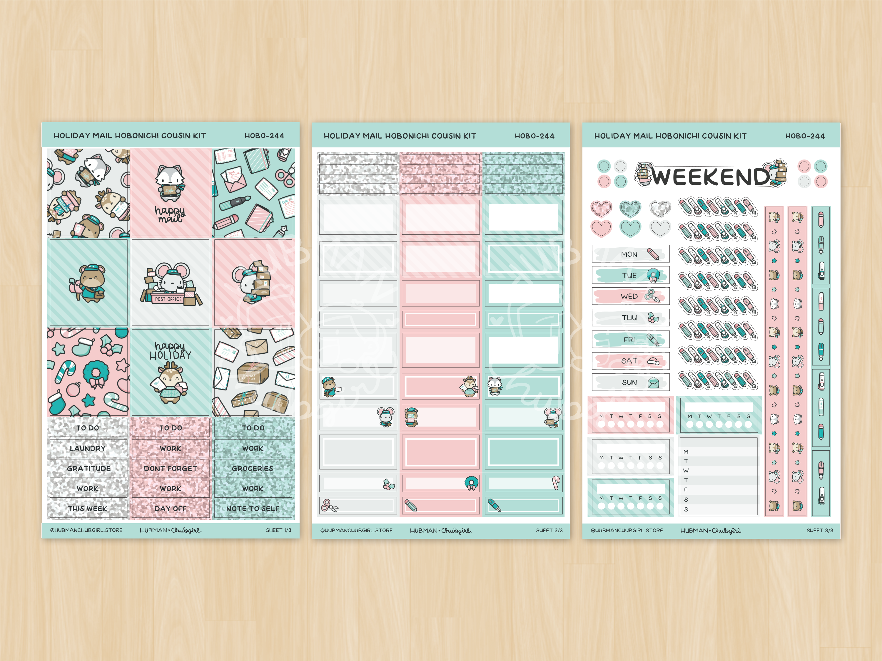 (Pre-order) Holiday Happy Mail Add-On Sticker Set