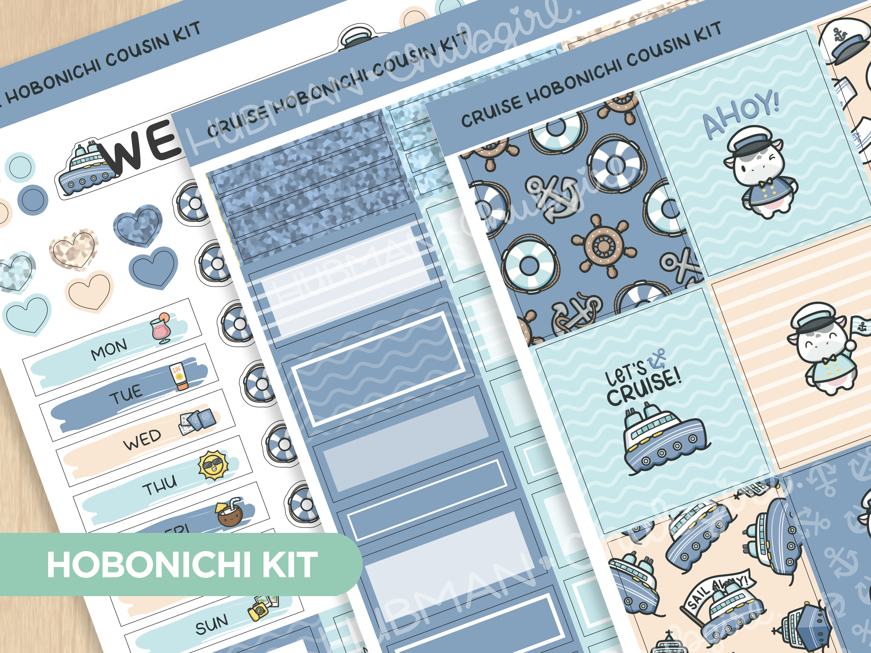 Cruise Hobonichi Cousin Weekly Kit (Set of 3)