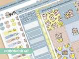 Bees and Bears Theme Hobonichi Cousin Weekly Kit (Set of 3)
