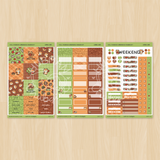 Fall Pandas Theme Hobonichi Cousin Weekly Kit (Set of 3)