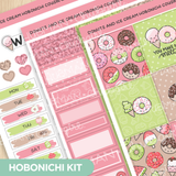 Donuts and Icecream Theme Hobonichi Cousin Weekly Kit (Set of 3)