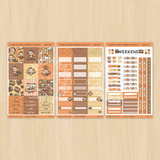 Thankful Turkey Theme Hobonichi Cousin Weekly Kit (Set of 3)
