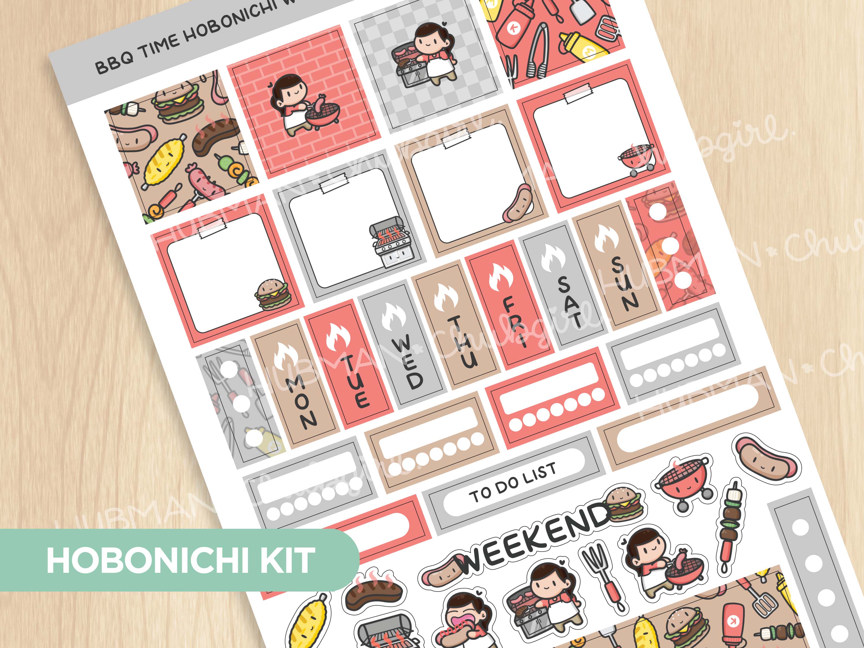 BBQ Time Hobonichi Weeks Kit