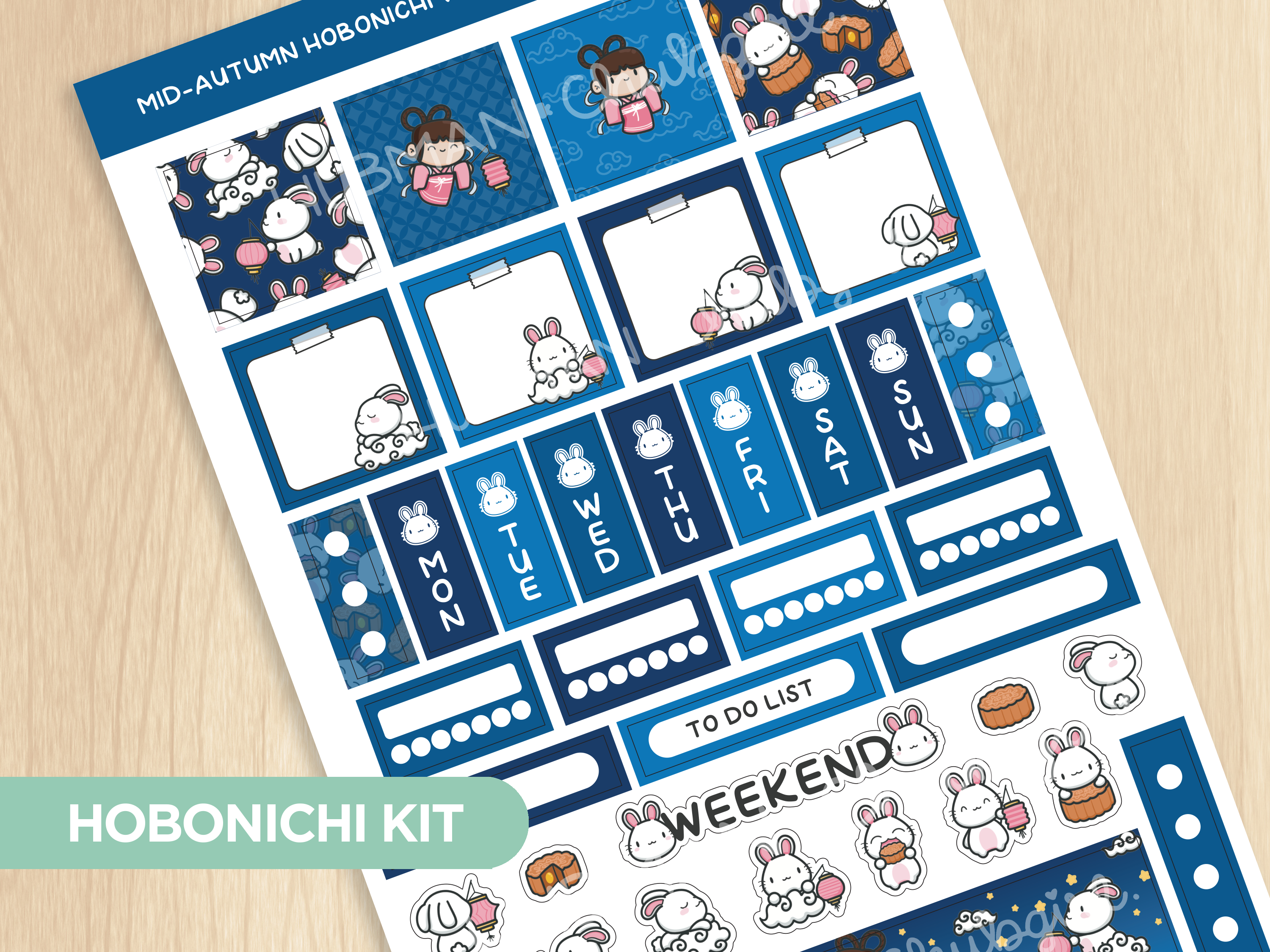 Mid-Autumn Festival Theme Hobonichi Weeks Kit