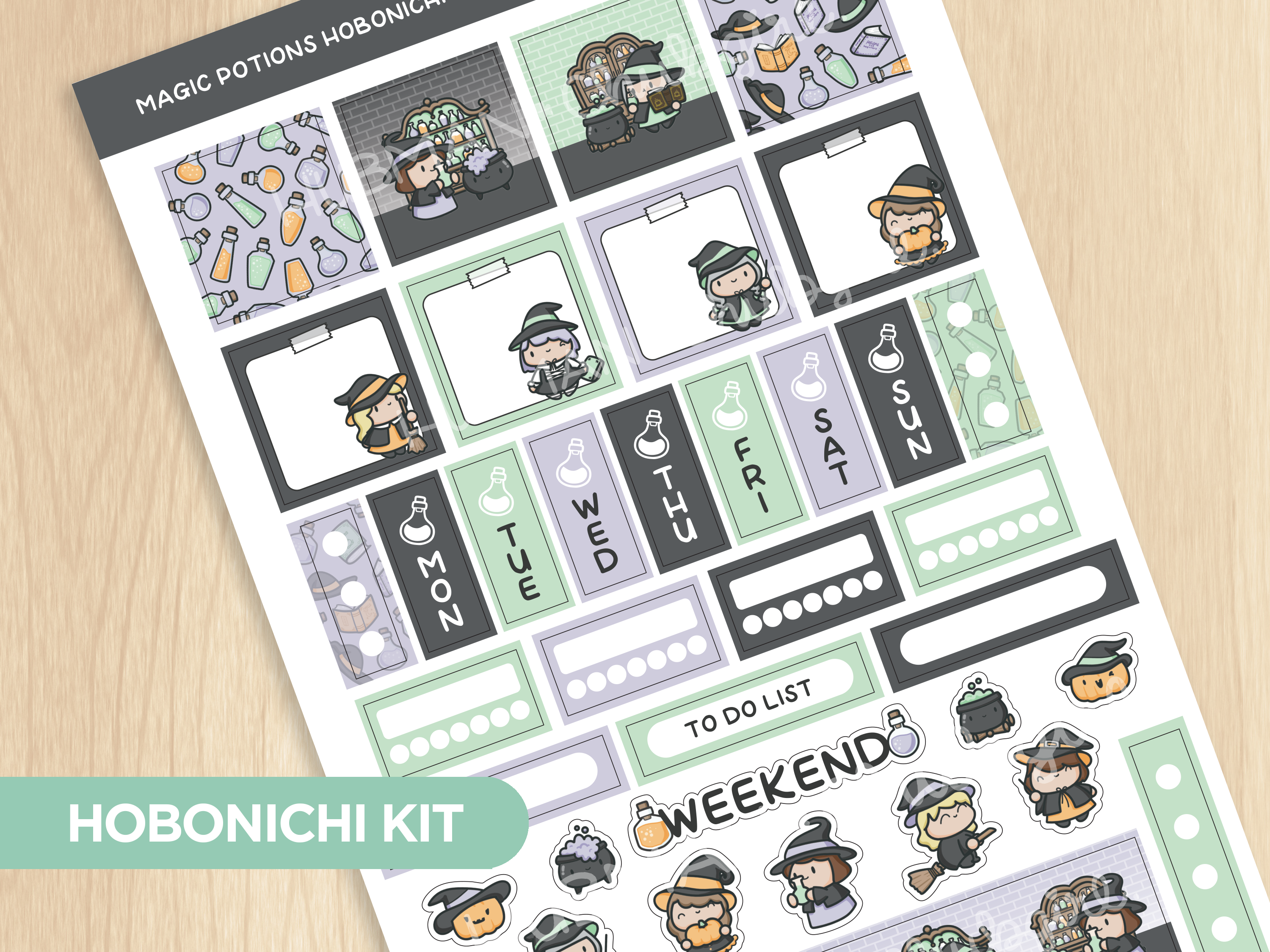 Magic Potions Theme Hobonichi Weeks Kit