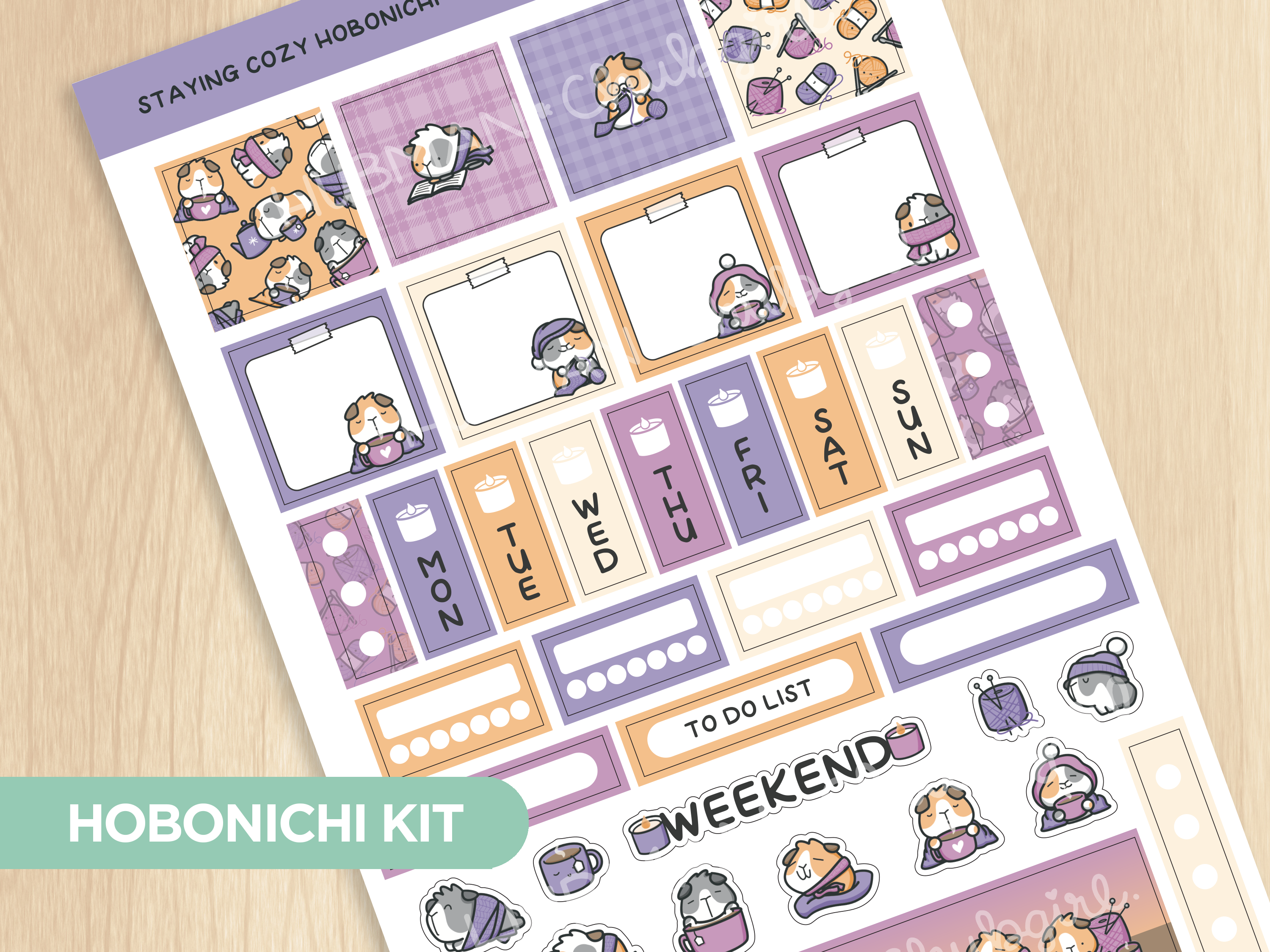 Staying Cozy Theme Hobonichi Weeks Kit