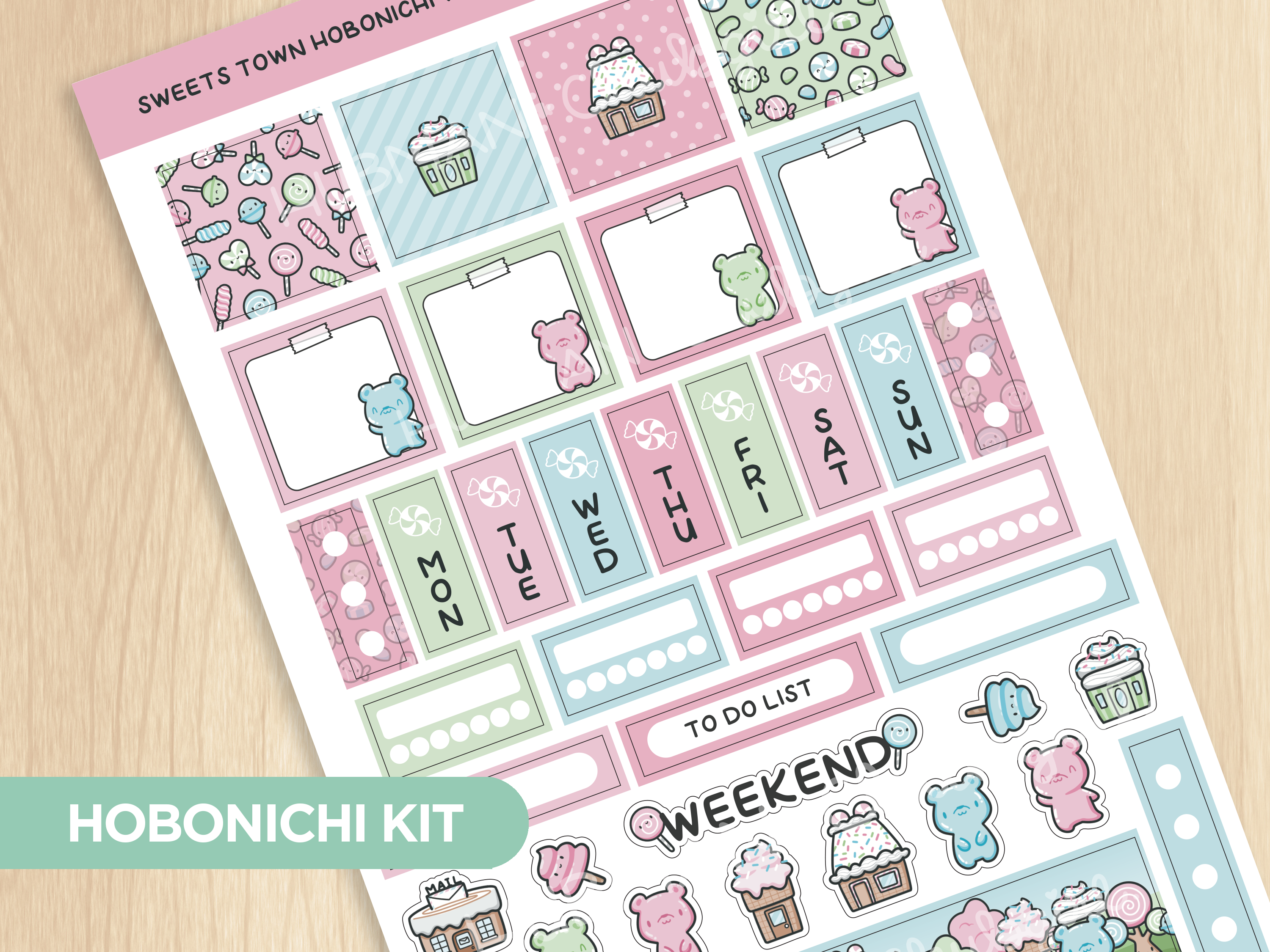 Sweets Town Hobonichi Weeks Kit
