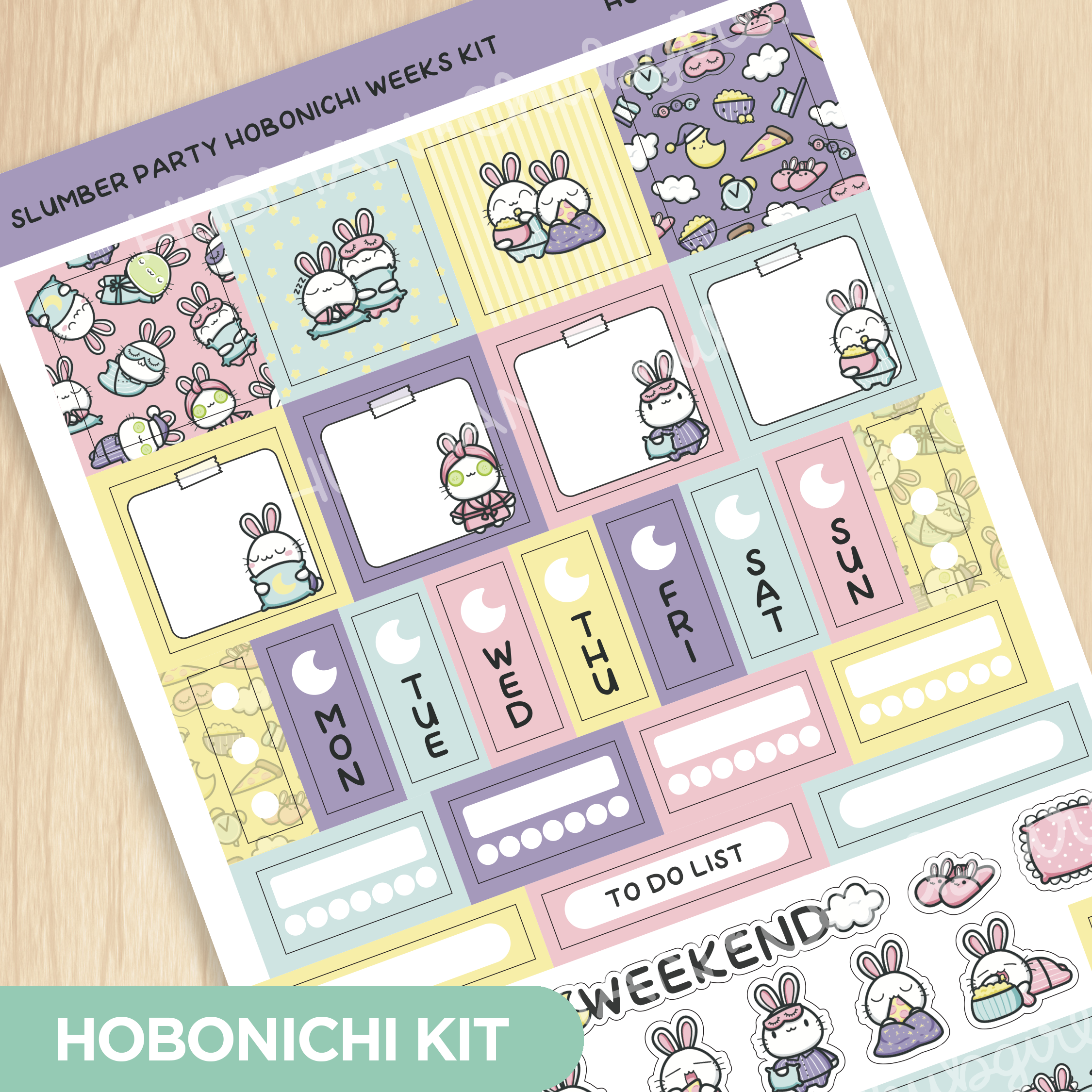 Slumber Party Hobonichi Weeks Kit