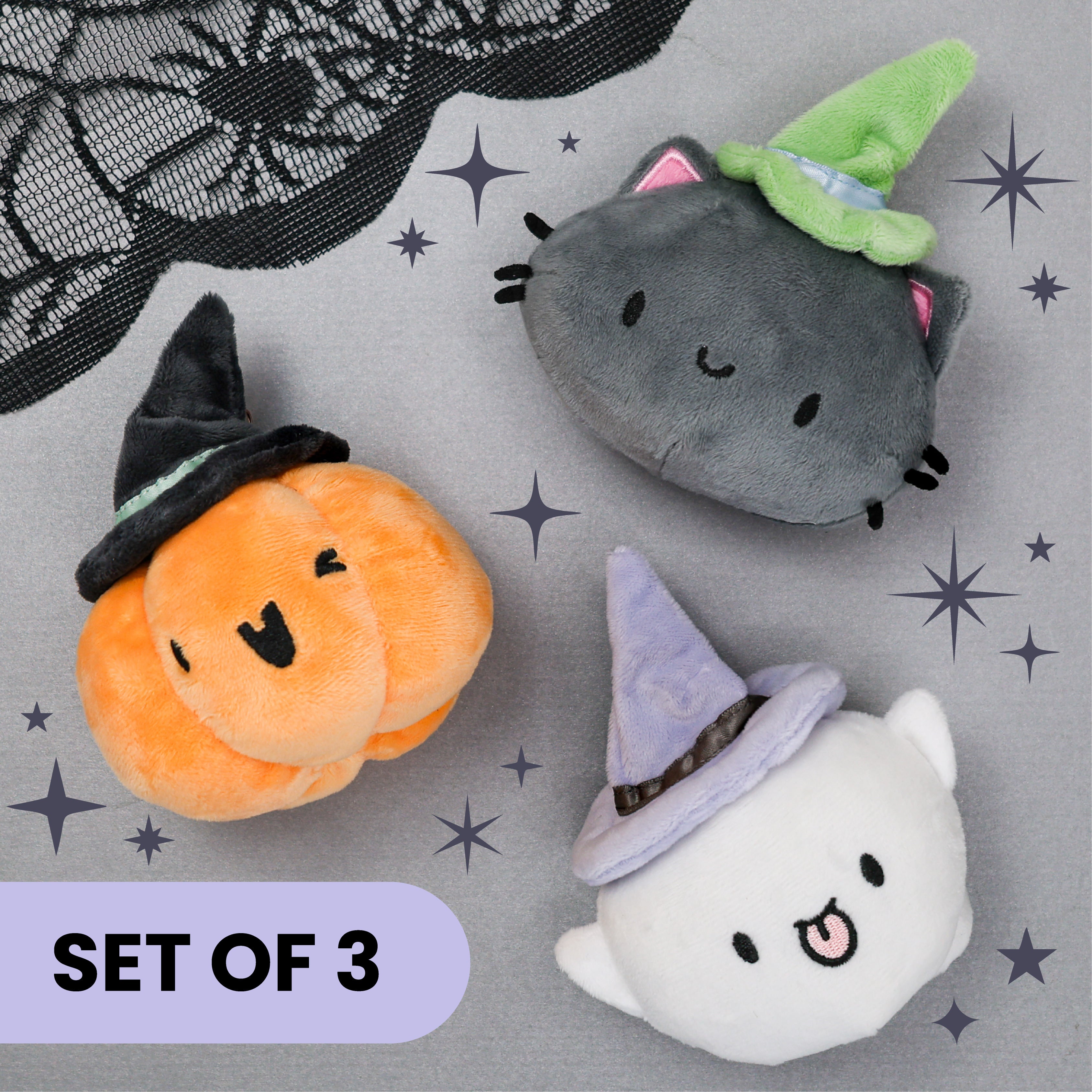 Halloween Plushie Keychains (Set of 3)